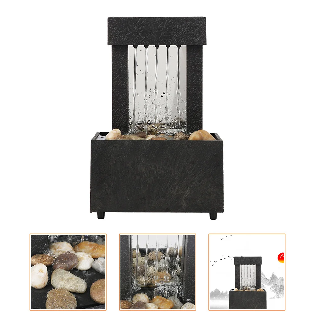 

Fountain Water Table Fountains Zen Feature Desk Indoor Feng Tabletop Shui Decorative Tea Room Japanese Decor Falls Desktop