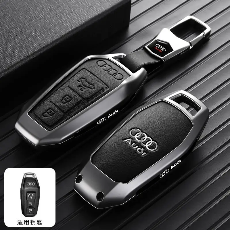 

Для Audi New A5l A3 A4 B9 A6 A7 4K A8 E-tron Q5 Q8 C8 D5 SQ8 2025 Чехол для дистанционного ключа автомобиля Брелок Брелок Аксессуары