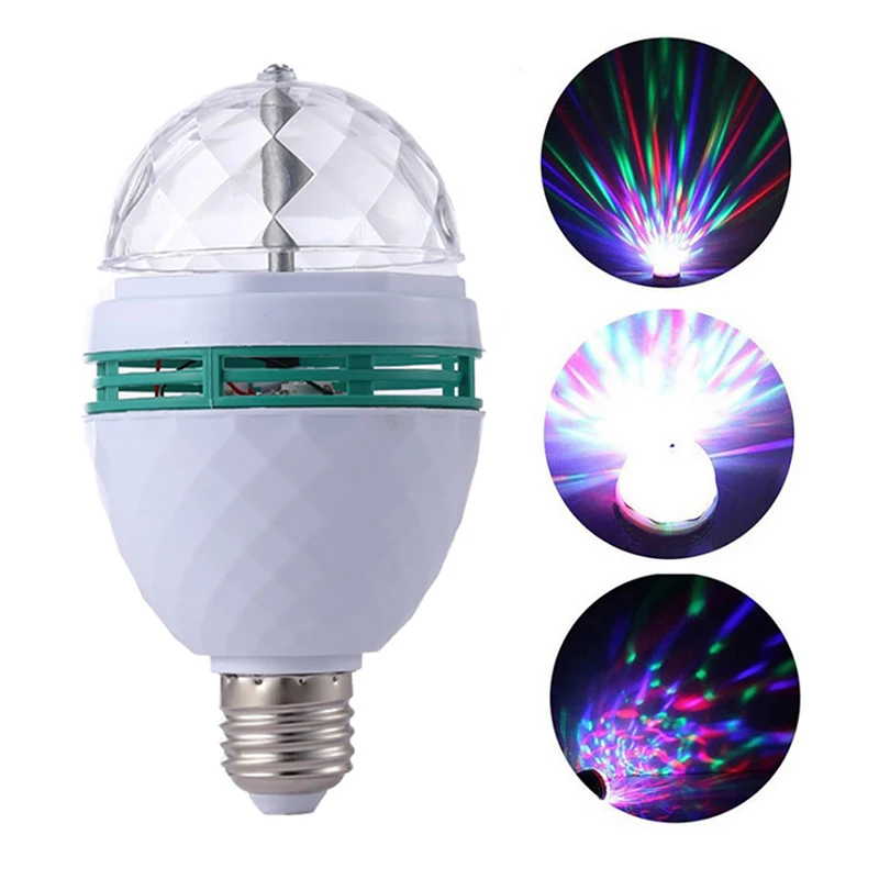 

Small Magic Ball Light Bubble E27 Rotating Light LED Color Crystal Magic Ball Voice Control Light KTV Bar Small Magic Ball Light