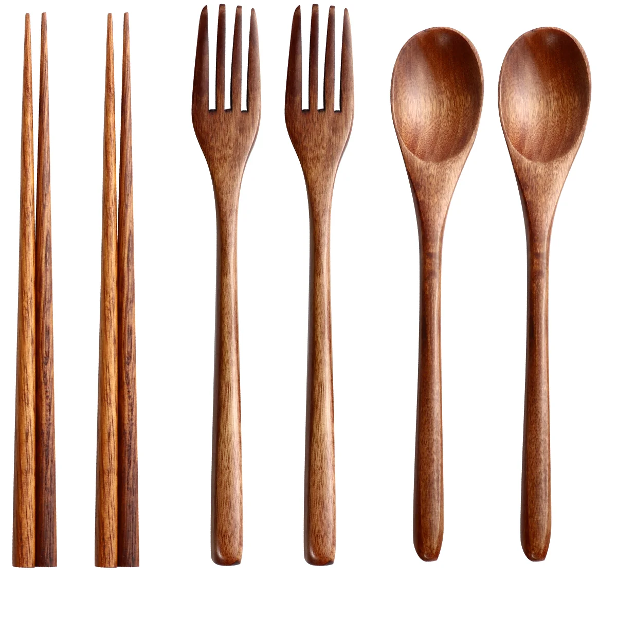 

6 1 Set Japanese Flatware Set Silverware Set Kitchen Tableware Set Silverware Reusable Cutlery Set
