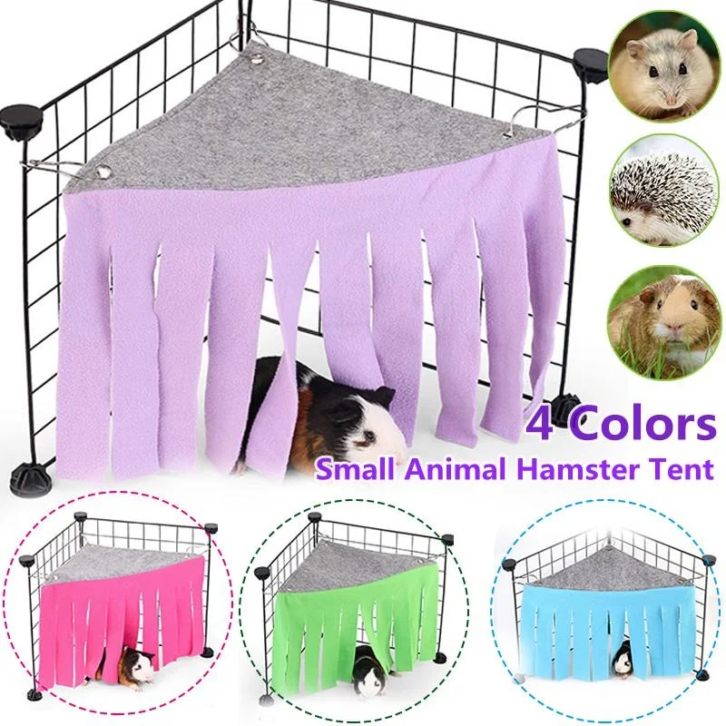 

Small Animal Hamster Tent Hammock Pet Hideout Cage Accessories Hamster Tent Nest Bed for Pig Chinchilla Hedgehog Rat Squirrel