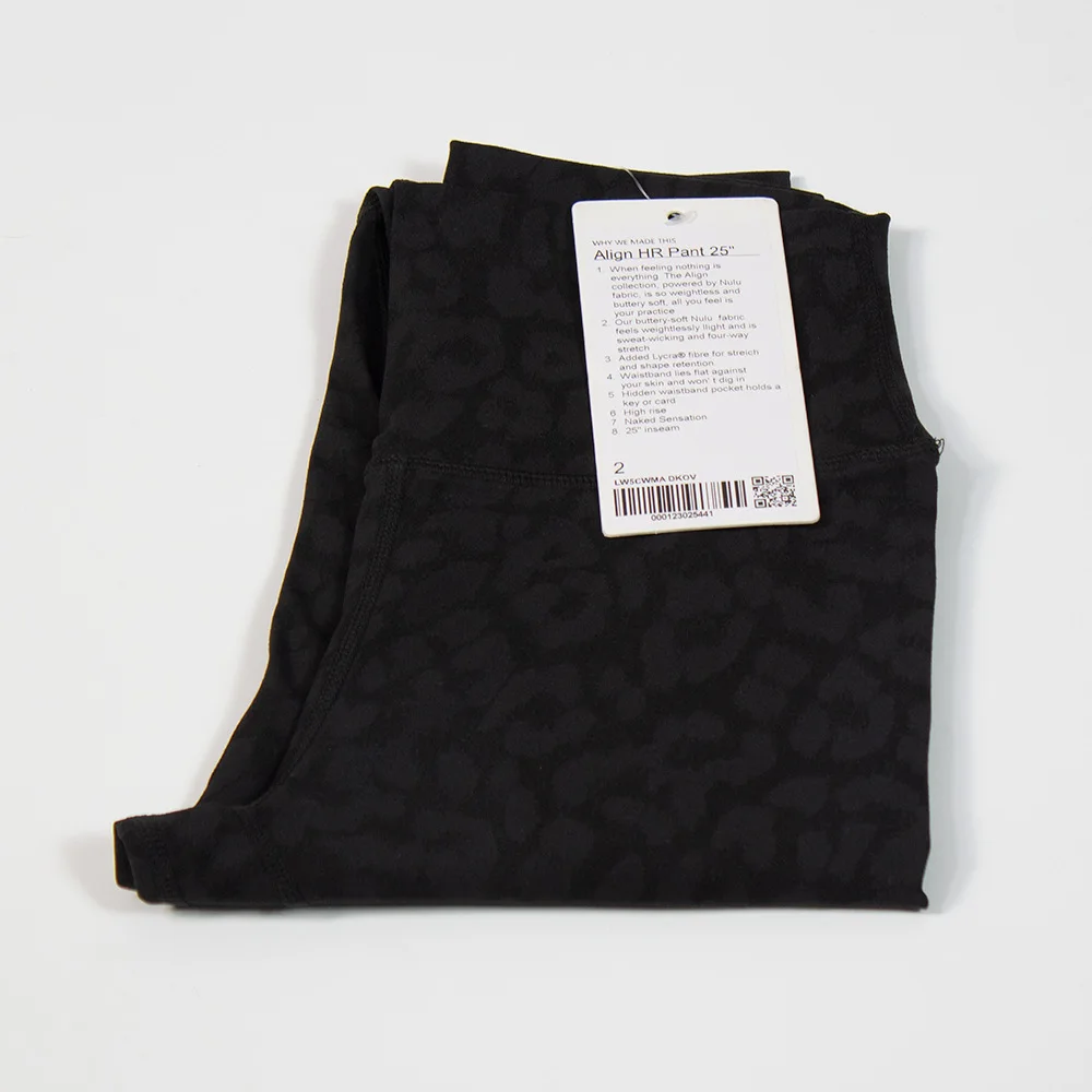 Luluwomen Leopard Print Fitness Yoga Pants Gym Sports Running High Waist Tight Butt Lift Quick Dry Breathable Leggings Custom