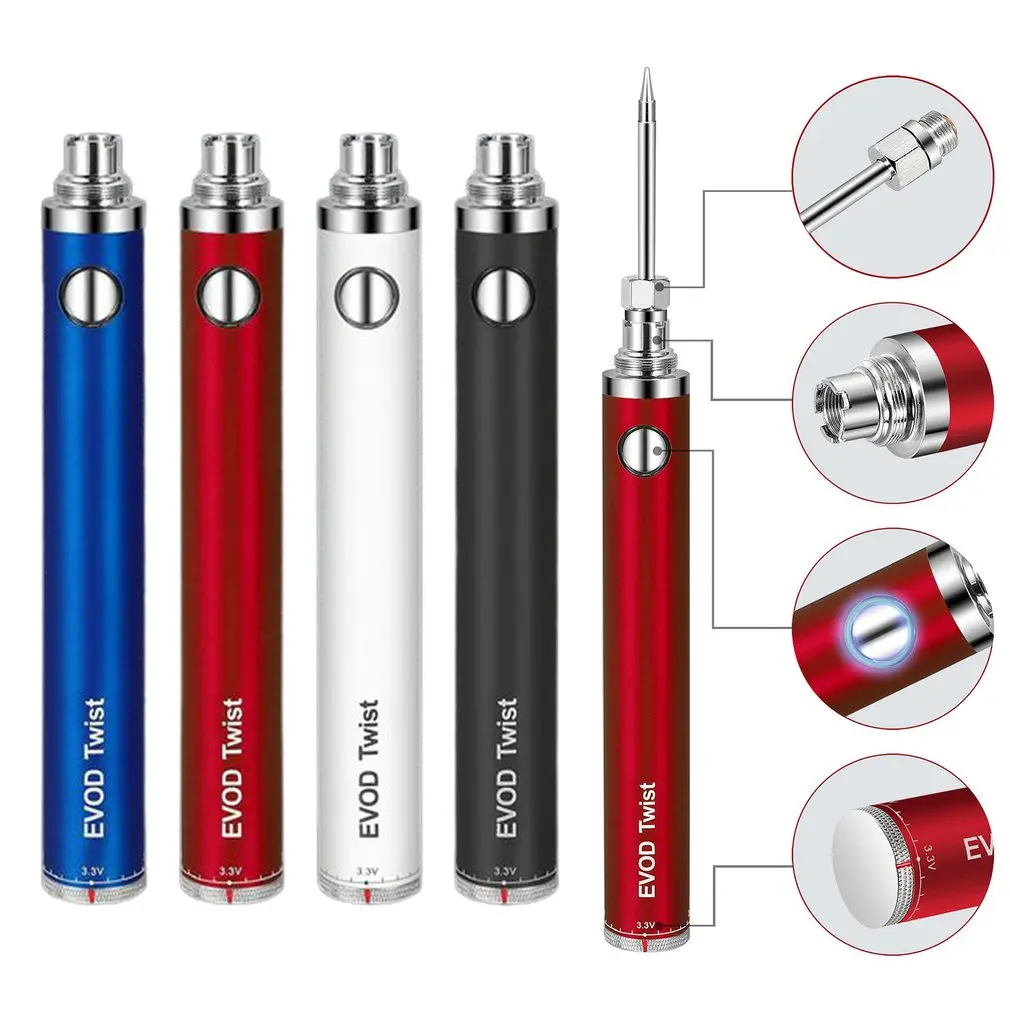 

8W Battery-powered Cordless Soldering Iron USB Rechargeable Adjustable Temperature Soldering Iron Outdoor Welding Repair Tool