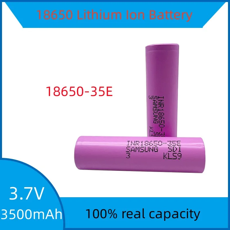 

100% New Original 18650 3500mAh 20A discharge INR18650-35E 3.7v 18650 battery 3.7V Battery Battery For Mobile power,Flashlight