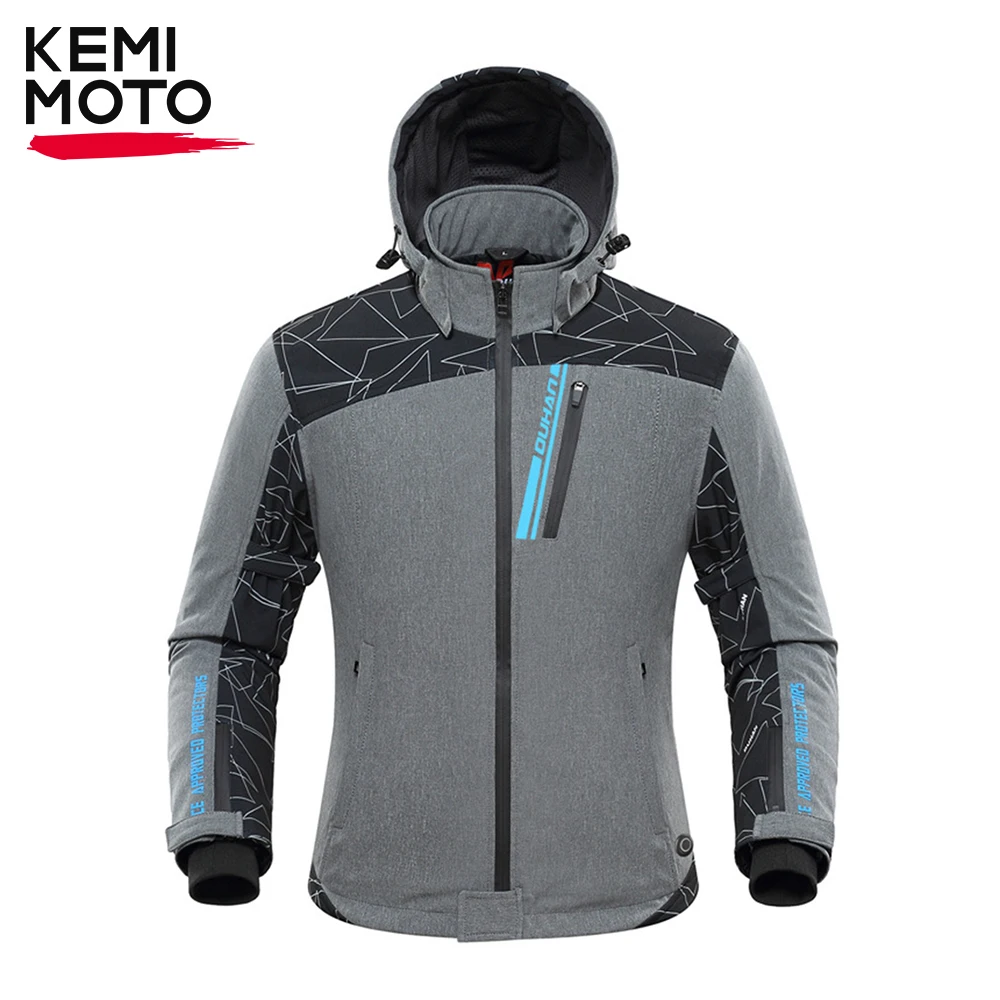 

KEMIMOTO Motorcycle Heated Jacket Men Electric Heating Motorcycle Jacket Windproof Winter Clothing Cross-country Suit Women