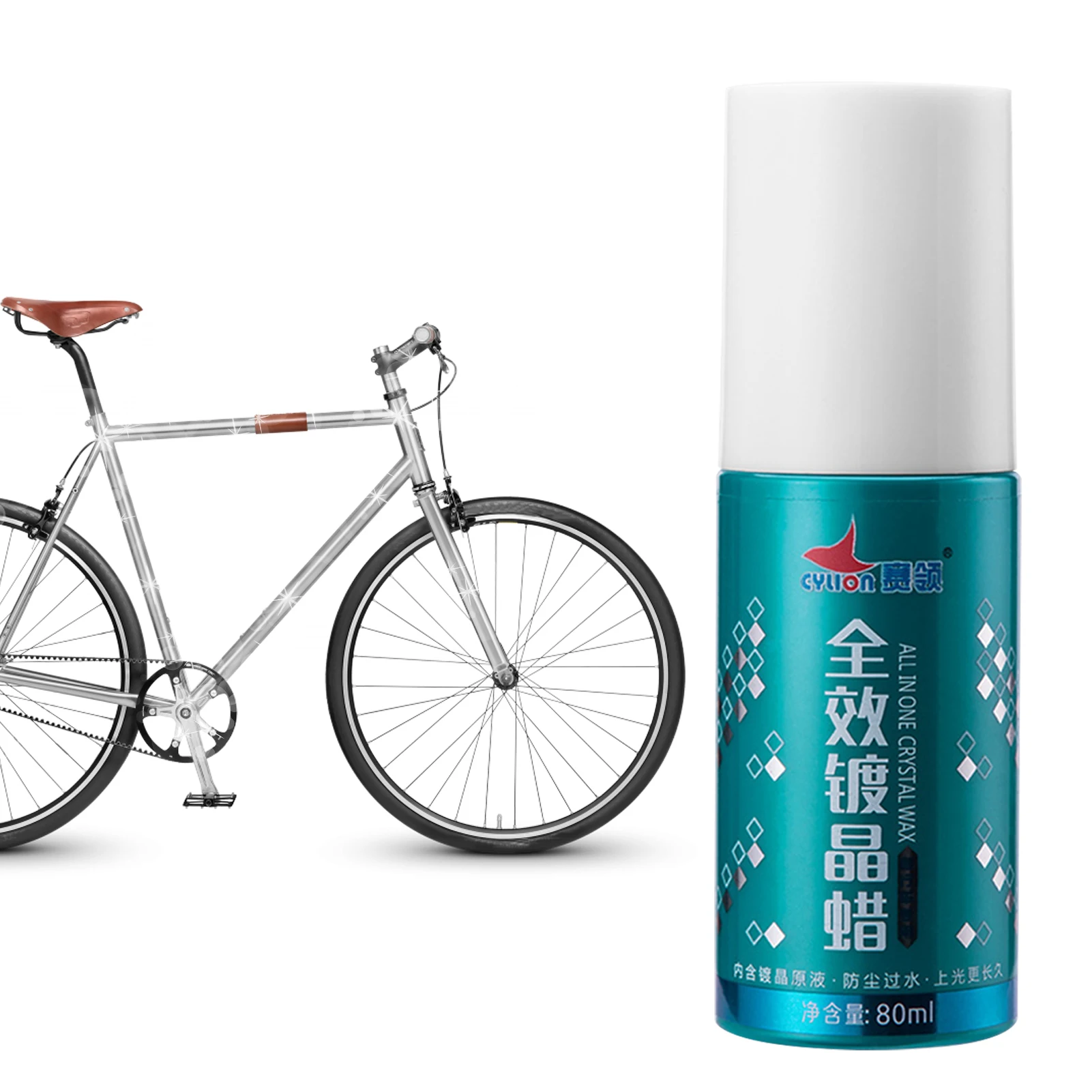 

Car Paint Scratch Repair 80ml Bicycle Paint Polishing Wax Stain Removal Wax High Gloss Crystal Wax Care For Mountain Bike