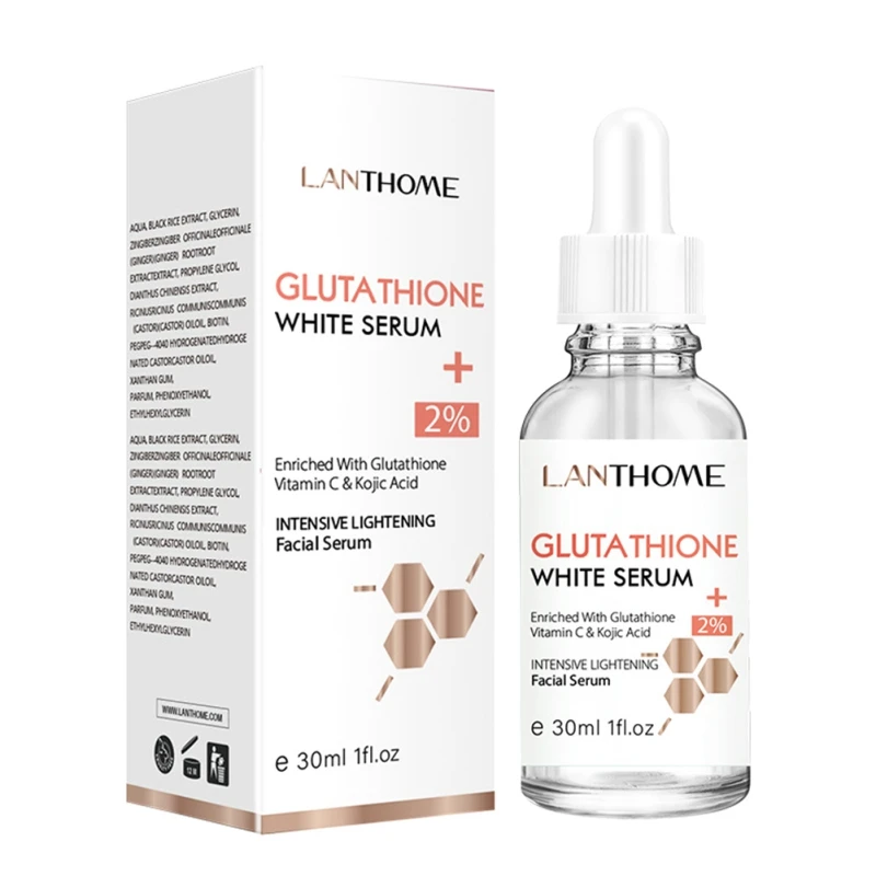 

Glutathione Whitening Face Serum Vitamin C Moisturizing Brighten Essence Hydrating Nourishing Reduce Fine Lines Serum Skin Care