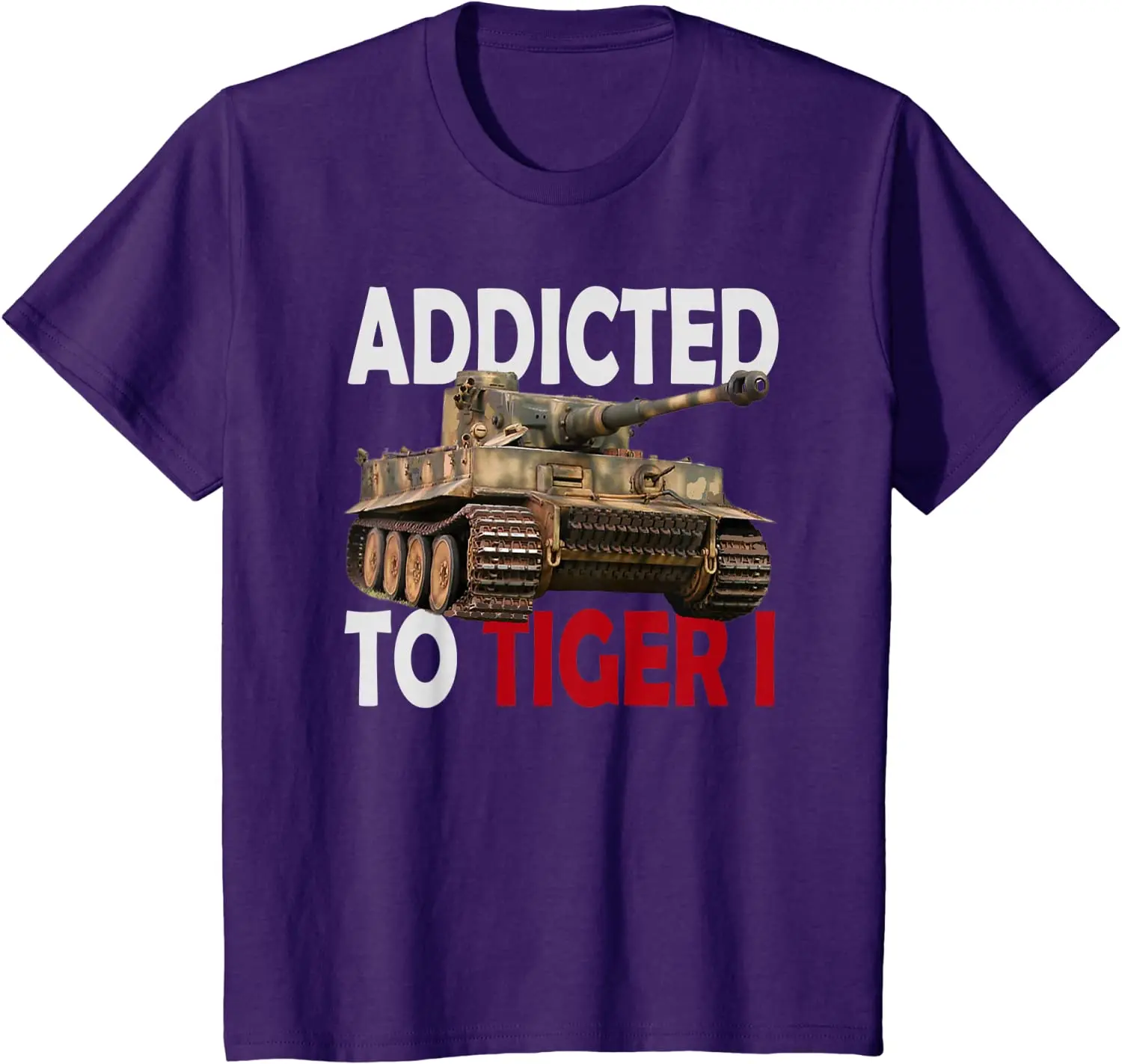 Футболка-Танк немецкой армии Второй мировой войны с изображением тигра панзера.