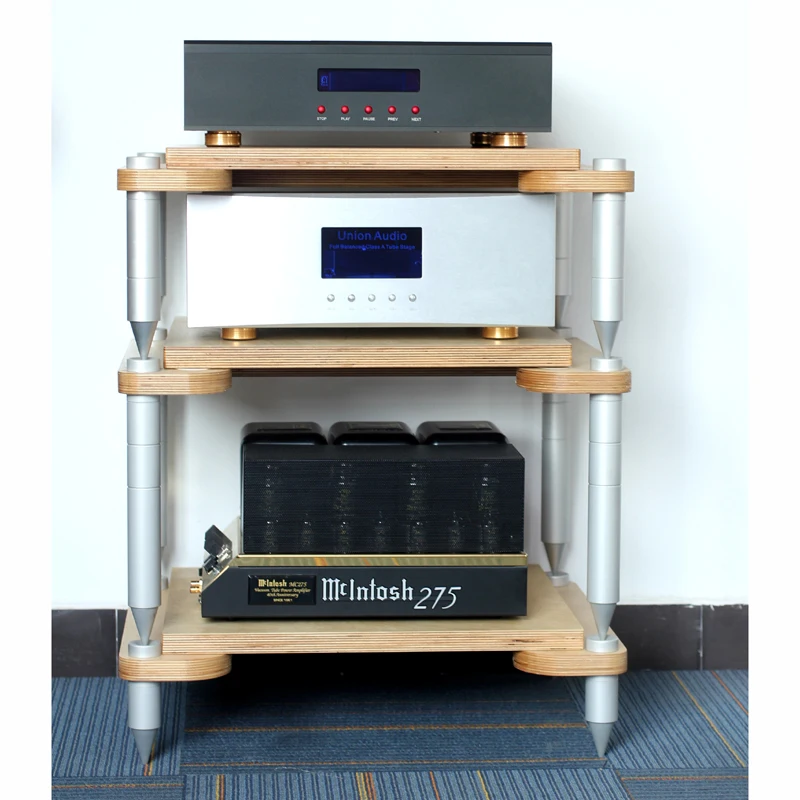 Алюминиевый звуковой усилитель березы Hi-Fi для динамика фотоусилитель деревянная