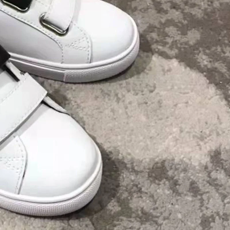 

In Stock 2022 Spring Boy Shoes Velcro White Shoes Casual Shoes for Toddler Boys Kids Fashion Toddler Girl Sneakers-120642