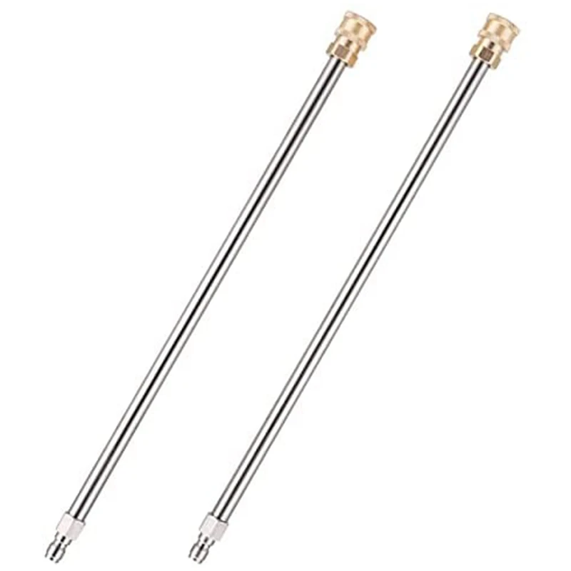 

HOT SALE Power Washer Extension Wand 17 Inch Stainless Steel Pressure Washer Lance With 1/4 Inch Quick Connect 2 Pack