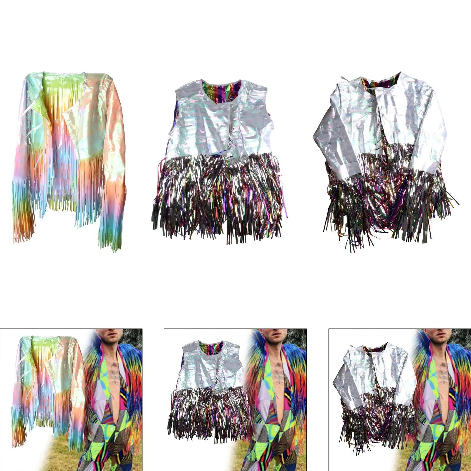 Куртка с кисточками и бахромой реквизит для фотосессии нарядное платье