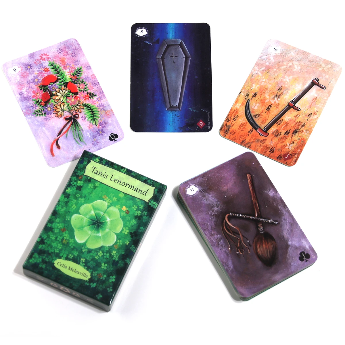 Карточки Tanis Lenormand от Celia Melesville карты из высококачественной полноцветной бумаги с