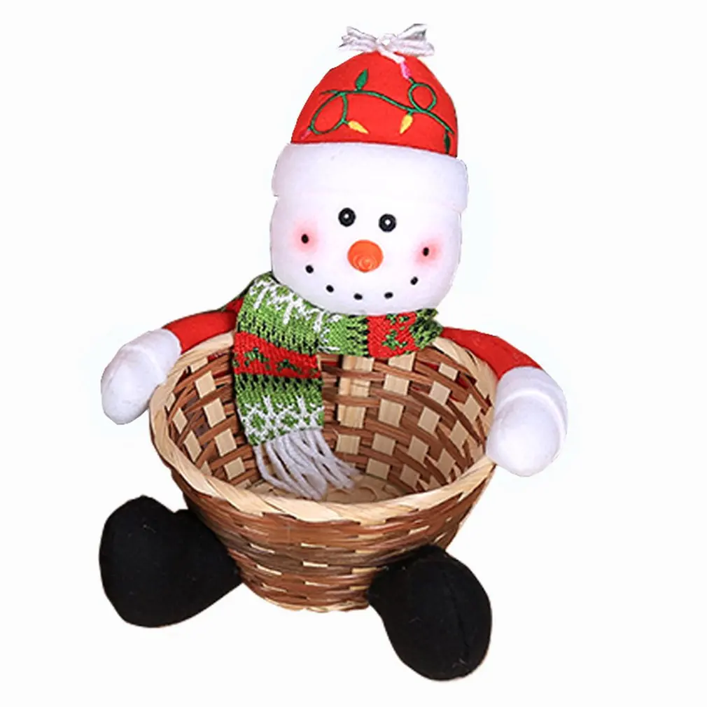 

2020 New Cute Christmas Candy Basket Decoration Christmas Children Candy Basket Small Penguin Home Garden Festive Party Supplies