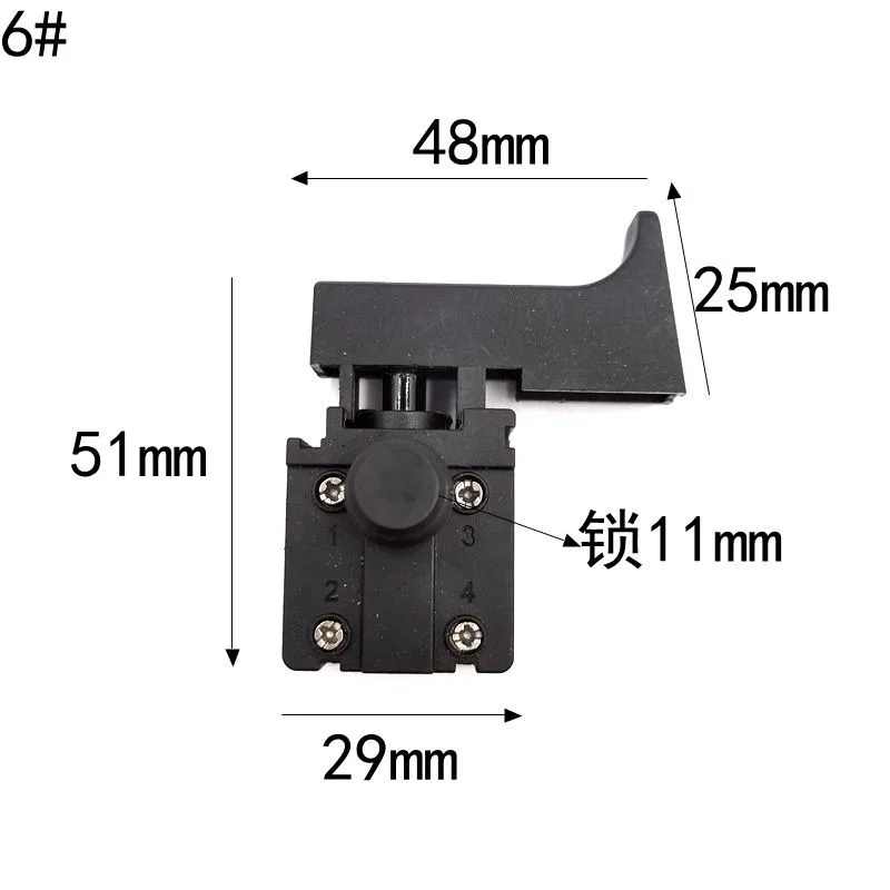 

Инструмент для электродрели, перфоратор 5E4 DPST 250 в 6 А/10 А, триггерный переключатель для 26 переключателей электродрели