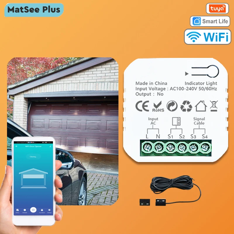 

Tuya Smart Life Wi-Fi Контроллер для гаражных ворот MatSee Plus