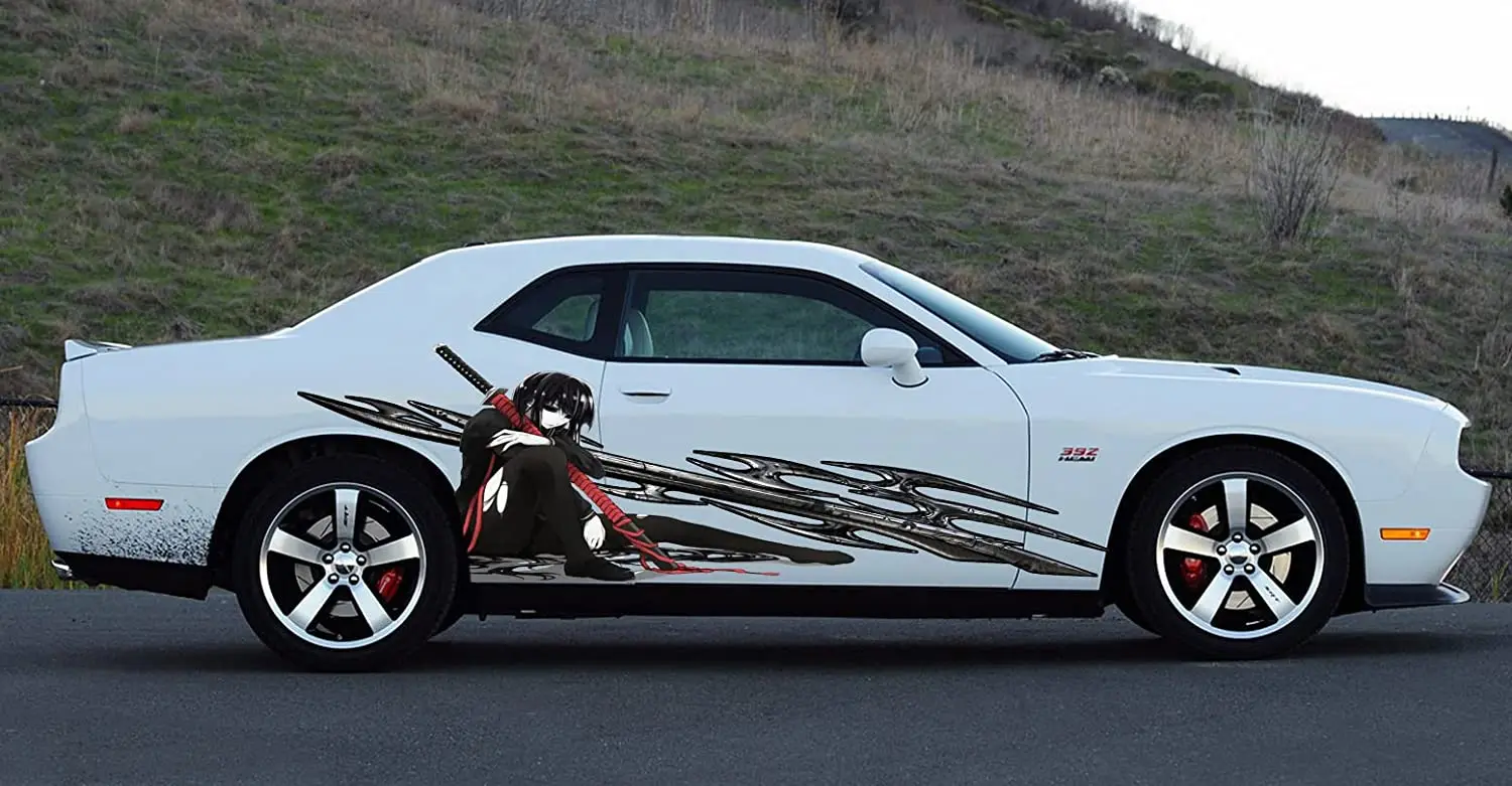 

Tribal Anime Vinyl Graphics, Tribal Anime Car Side Vinyl, Tribal Anime Car Decal, Tribal Anime Sticker (20x60)