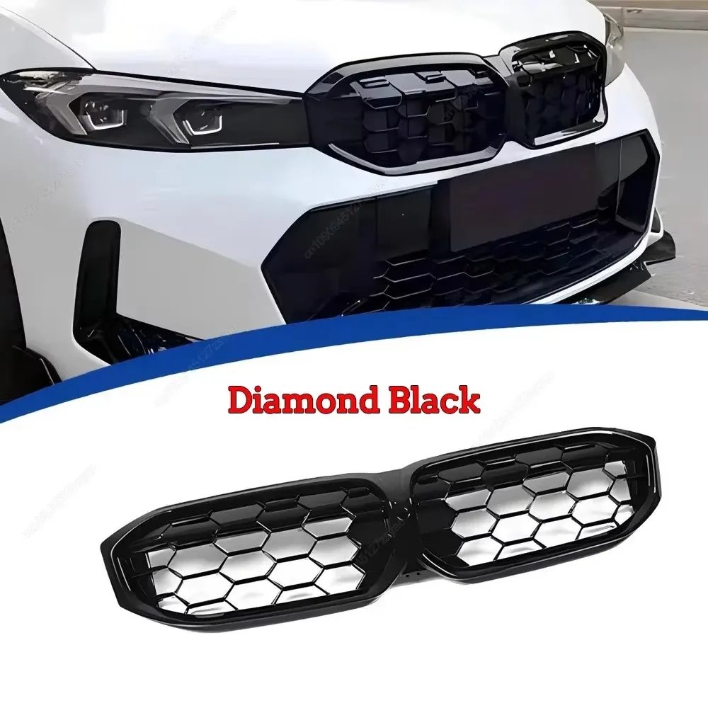 Передняя решетка с алмазной решеткой, центральная сетка, тюнинг для BMW 3 серии G20 G21 M-Sport 320i 325i 330i M340i LCI 2022-2024
