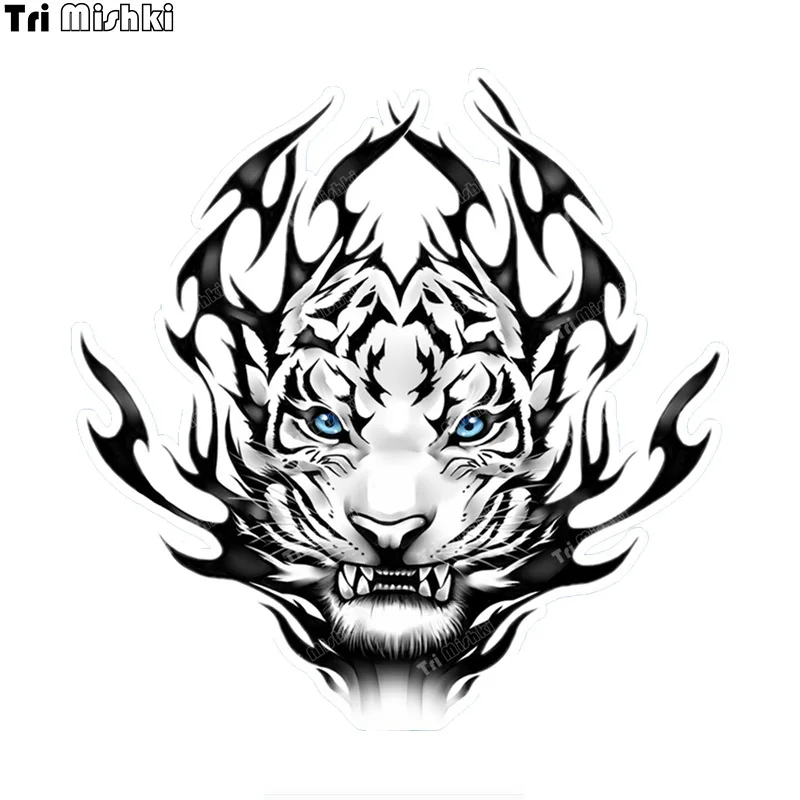 

Наклейки три мишки W1207 с изображением белого тигра, фотография, аксессуары для мотоциклов, наклейка на автомобиль, бампер, ноутбук, холодильник