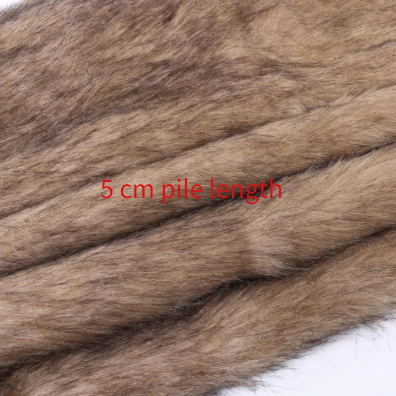 

5cm Pile Plush Fabric Toys Mask Clothing Cosplay Artificial Fur Grass Soft Wholesale Cloth Material for Sewing Diy