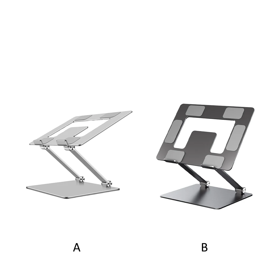 

Настольная подставка для ноутбука, нескользящий складной держатель из сплава, регулируемый двухслойный, экономия места, охлаждающий кронш...