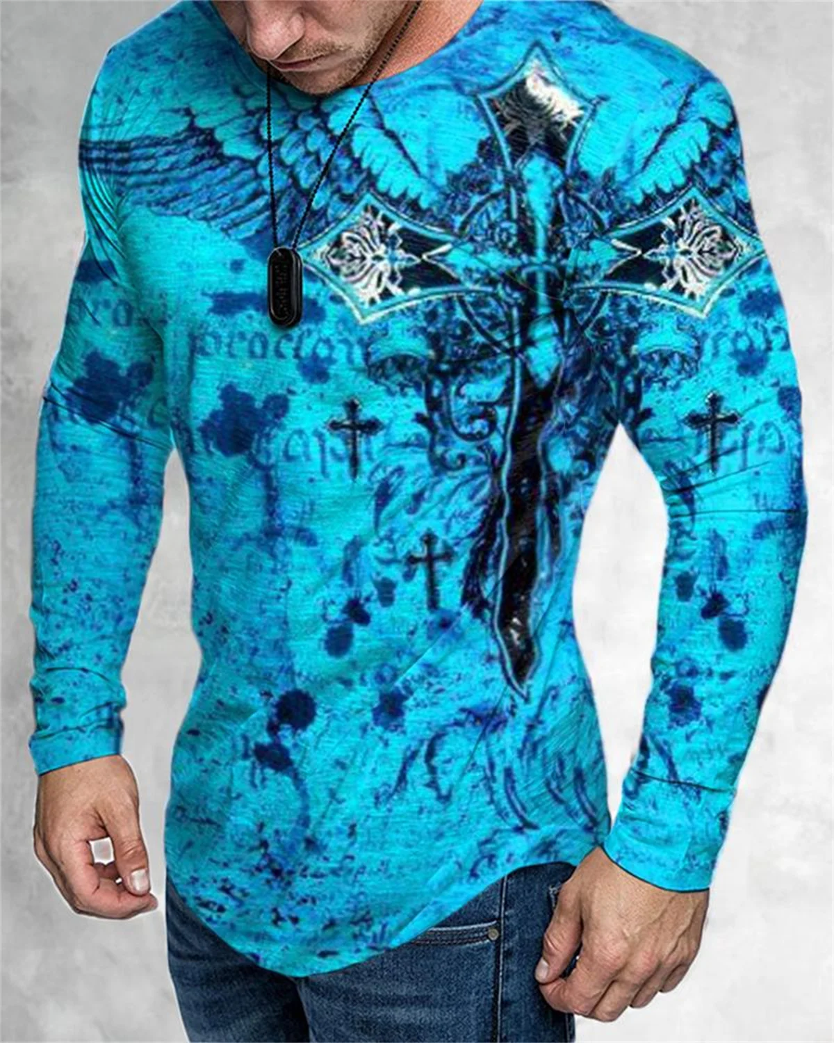 2022 SS мужская повседневная спортивная футболка с 3D принтом черепа уличный тренд