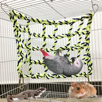 bird climb net nylon rope parrot hanging rope stand net swing play rope ladder chew toy buckles sport toys