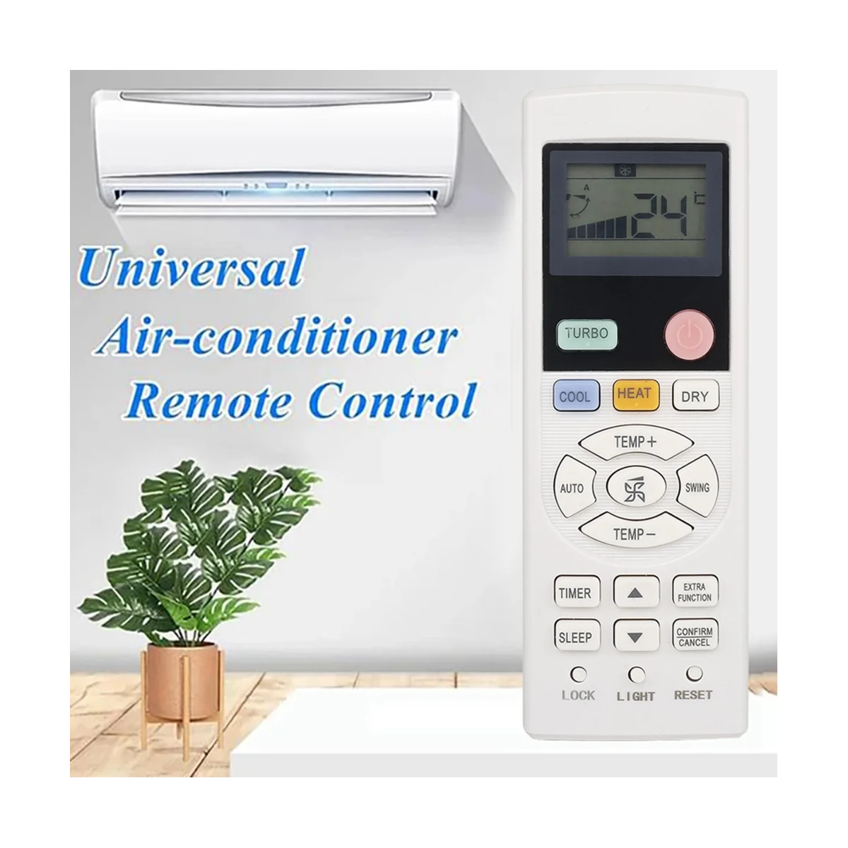 

YR-HD06 Remote Control for -HD04 YR-HD01 YR-HD06 -HD02 Air Conditioner Remote Control Replacement 0010401511G