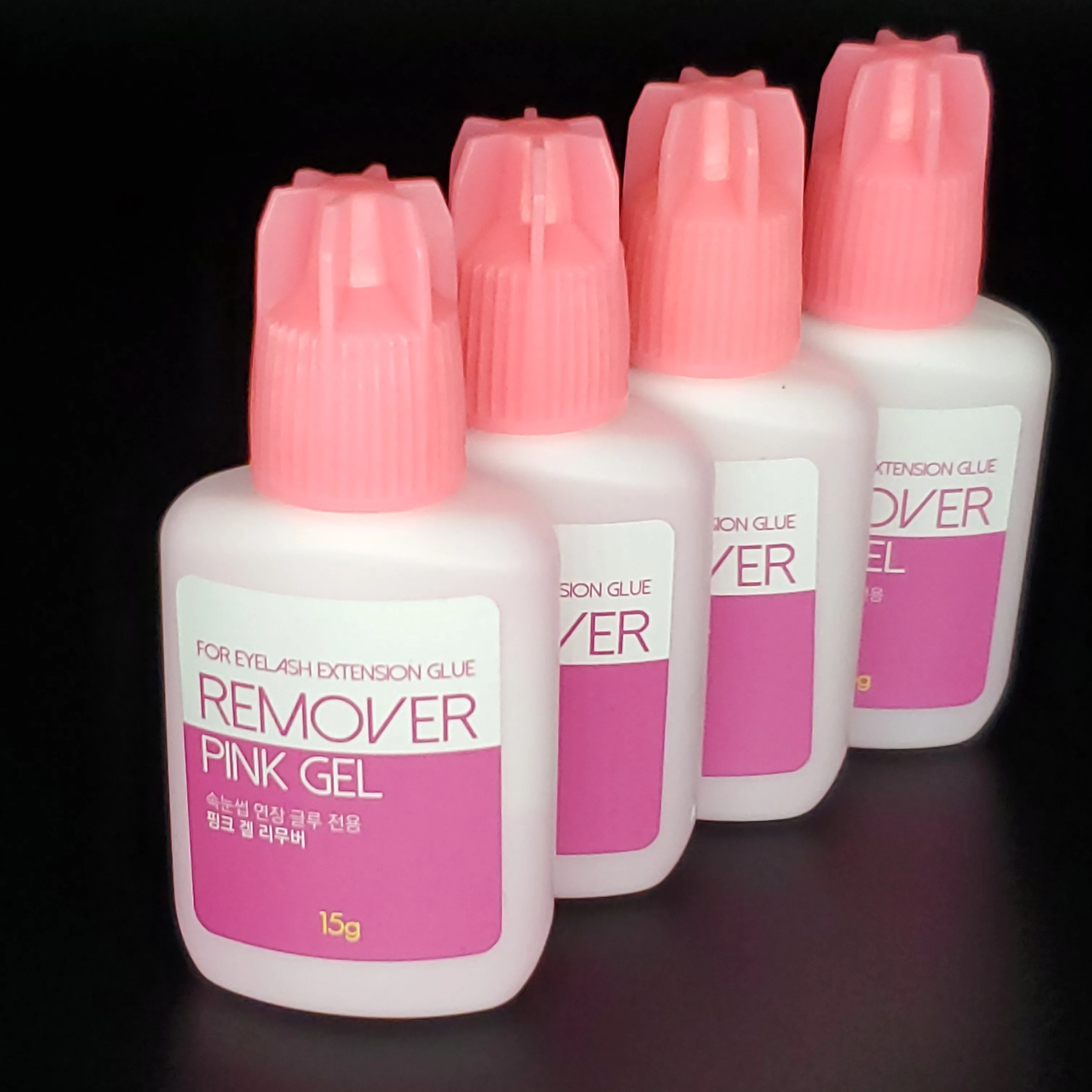 Корейская леди розовый 15 мл Профессиональный гель для снятия клея ресниц