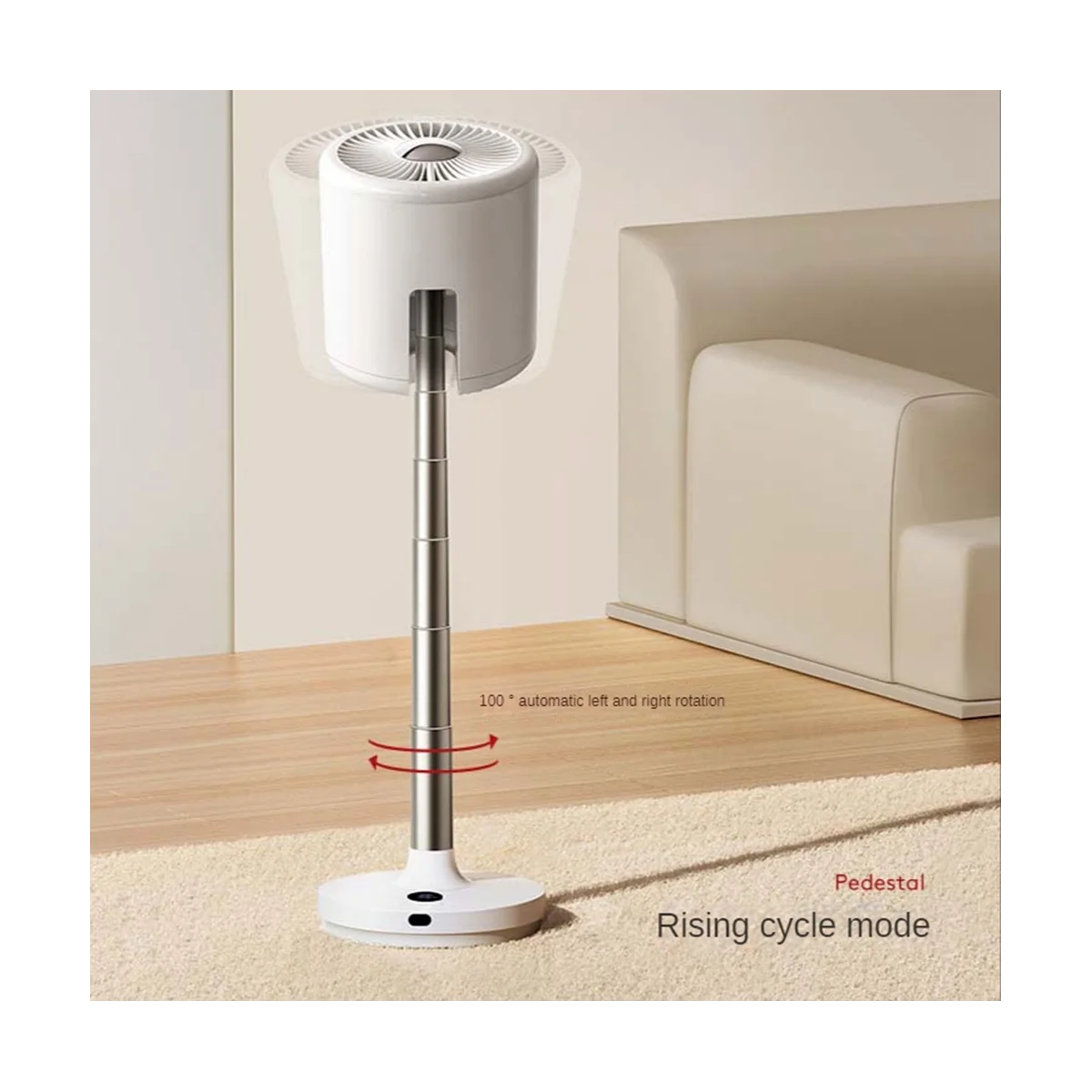 

Портативный складной напольный вентилятор, регулируемый вертикальный USB-вентилятор с дистанционным управлением для офиса и дома