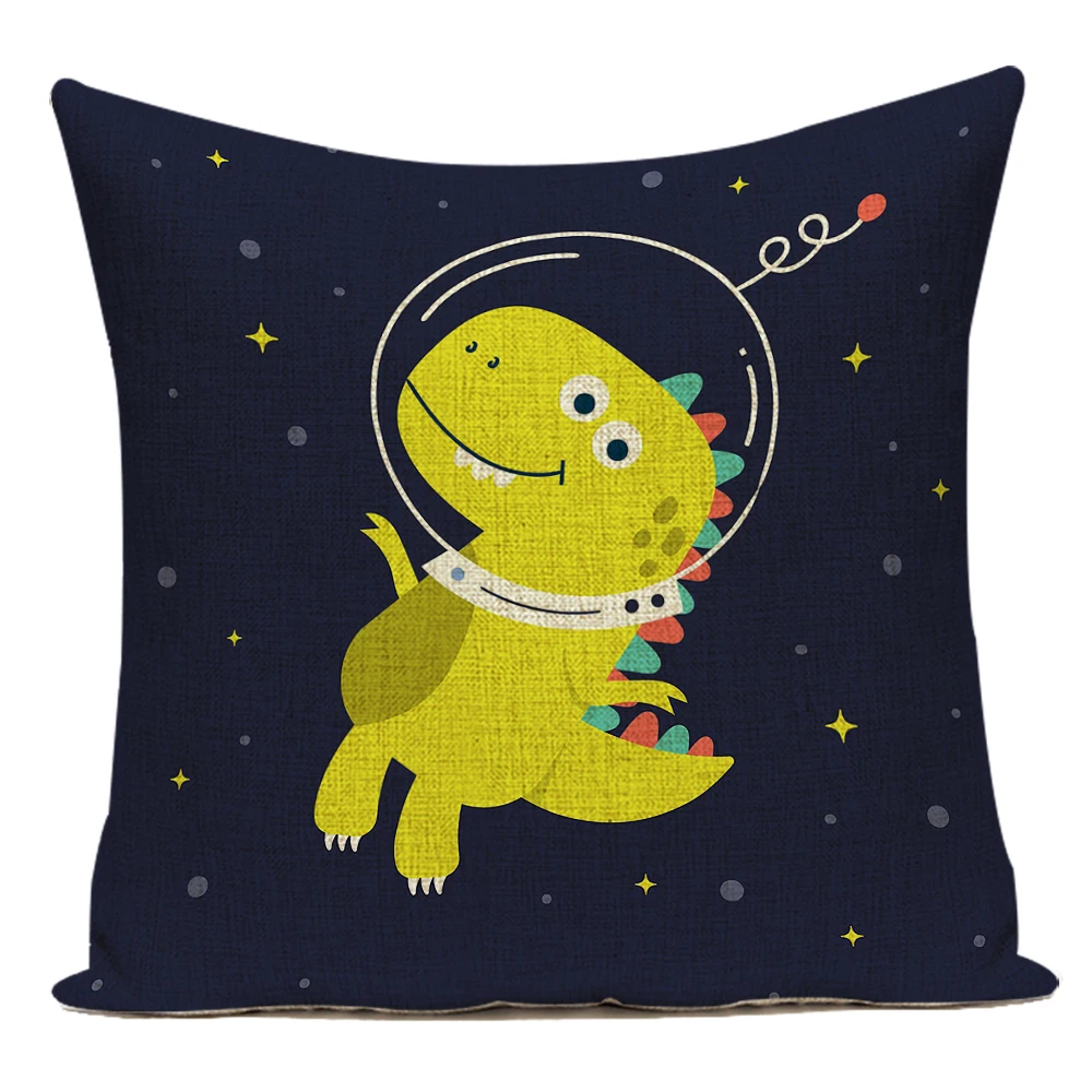 

Useful Things for Home Cartoon Decorative Pillows for Bed Animals Personalized Gifts Square Chairs Gamer Bedroom Dinosaur E2272