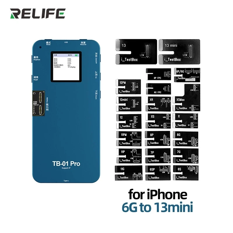Сенсорный ЖК-программатор RELIFE 3D дигитайзер-тестер для iPhone 6-13 Samsung Huawei ЖК-дисплей с