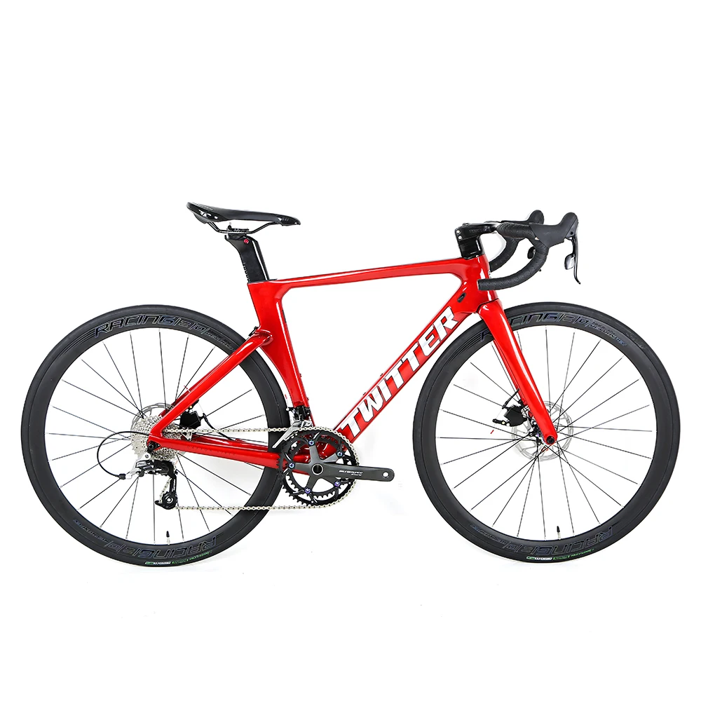 

Factory direct price 700C carbon fiber road bike rival 22 speed 142mm thru axle disc brake gravel bike with center lock wheel
