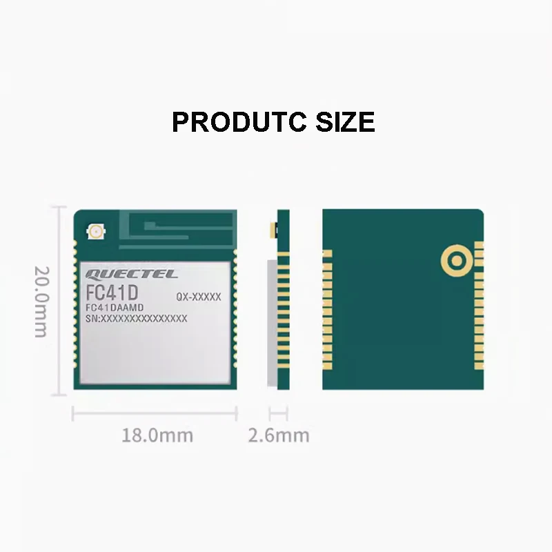 Quectel FC41D fc41md dafcore плата Интернет вещей 2 4g беспроводной Wi-Fi Bluetooth 2-в-1 модуль