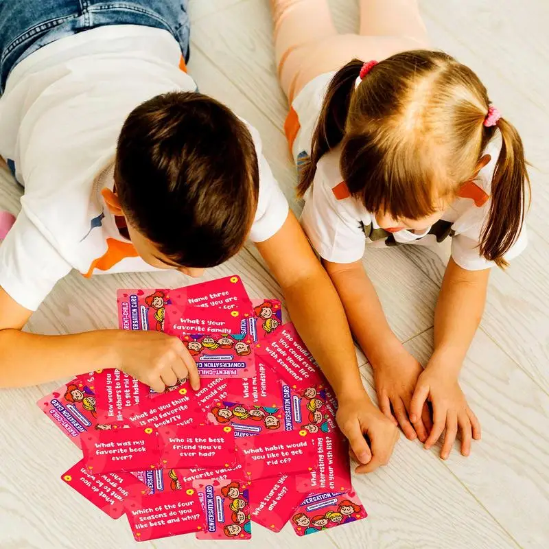 Карты для беседы детей 50X Веселые стартеры Социальные эмоциональные обучающие