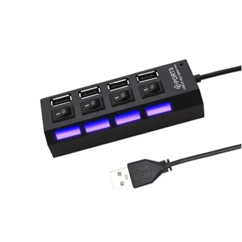 

480mbps Multi Usb Splitter Hub Portable Data Transfer 4/7 Port Multiple Expander Usb Docking Ports Usb Power Adapter Usb 2.0 Hub