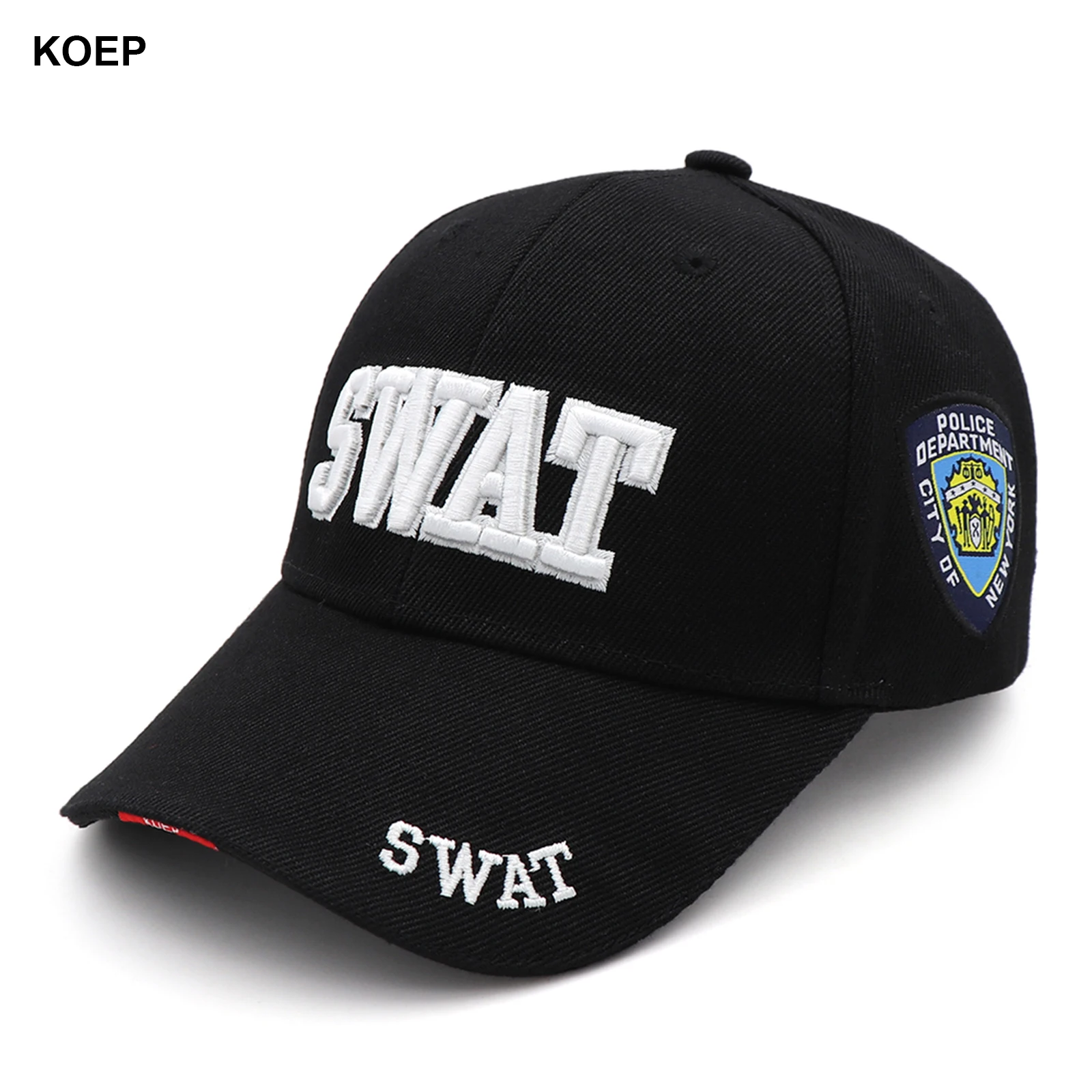 

KOEP 3D вышивка SWAT уличная спортивная тактическая бейсболка полицейская бейсболка головные уборы для мужчин