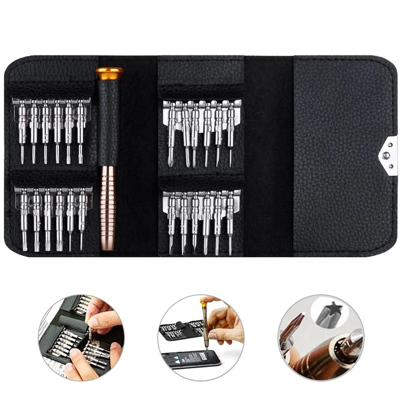 

25 In 1 Screwdriver Set Precision Mini Magnetic Screwdriver Bits Kit Phone Watch Camera Maintenance Tool Parafusadeira Set