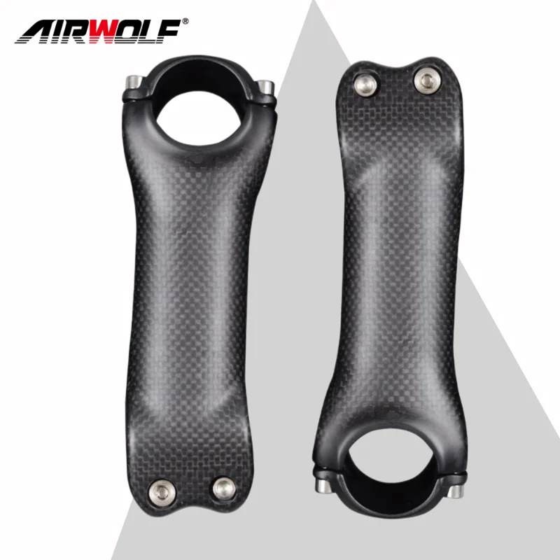 

AIRWOLF Carbon Stem 6 Degree Bicycle Handlebar Stem 6 ° Diameter 31.8 Size 80 90 100 110 120 130 Mm 3K Matte Glossy MTB Stem