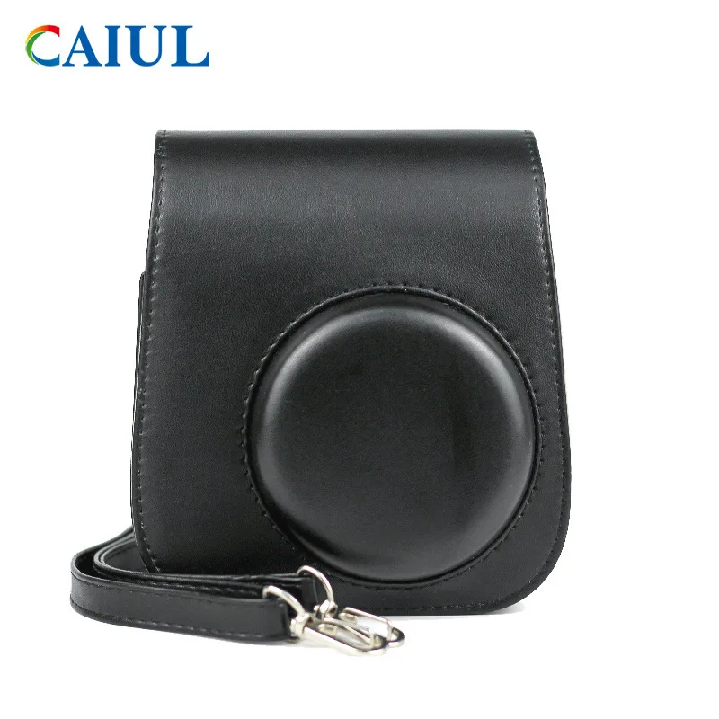 For Instax Mini 11 Camera Case PU Leather Soft Silicone Cover Bag for Fujifilm Polaroid Film Camera Bag with Shoulder Strap For