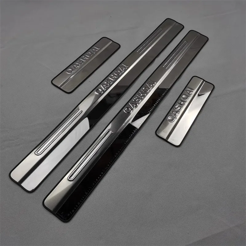 

For Nissan Qashqai 2009-2020 stainless steel Car threshold guard plate anti-scratch protection car accessories