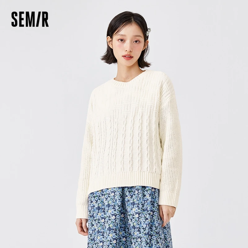 

Свитер Semir из мягкой синели для женщин, свитер от ветра на раннюю весну 2022