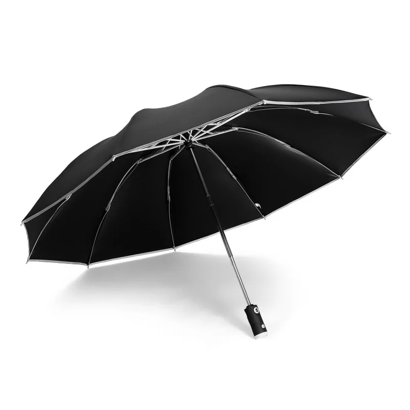 

Двухслойный ветрозащитный зонт складной зонт-автомат Ультрафиолетовый тонкий большой дождевой зонт в деловом стиле