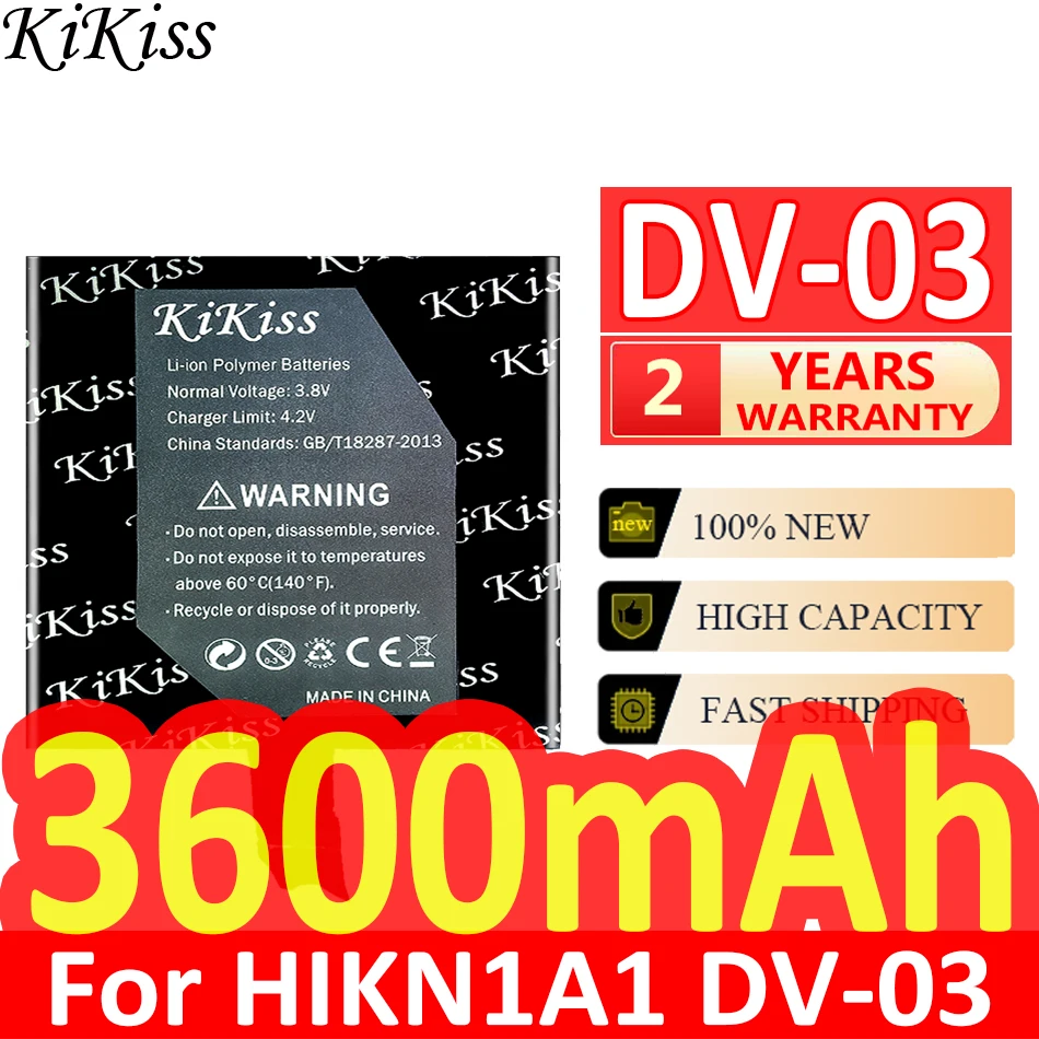

Мощная батарея 3600mAh KiKiss DV03 для HIKVISION DV-03 Bateria