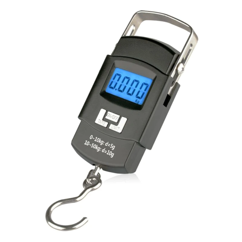 

Lugagge Scale Portable Electronic Hook Scale Digital Hanging Bag Luggage Weight Scale Fishing Scale 110lb/50kg 4 Units