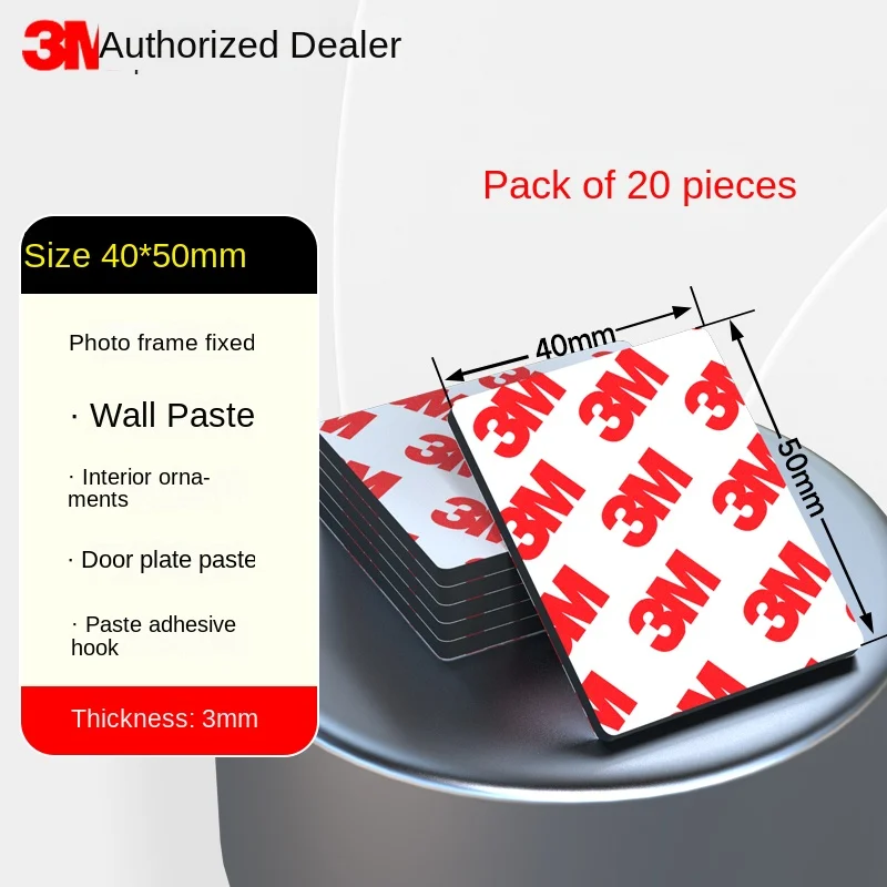 

3 м прочная пенопластовая двусторонняя клейкая лента квадратная/круглая высоковязкая стена двусторонняя клейкая водонепроницаемая лента без следов