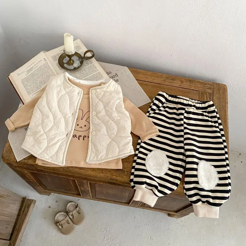 MiniAinis новый зимний детский теплый жилет без рукавов куртка для девочек бархатная