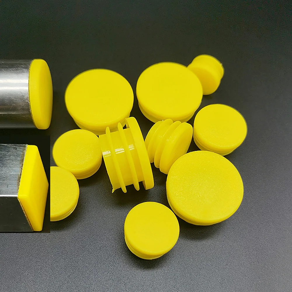 

4/5/8pcs Plastic Square/Round Steel Pipe Table Chair Inner Plug Furniture Feet Protector Pad Insert Plugs Black Blanking End Cap