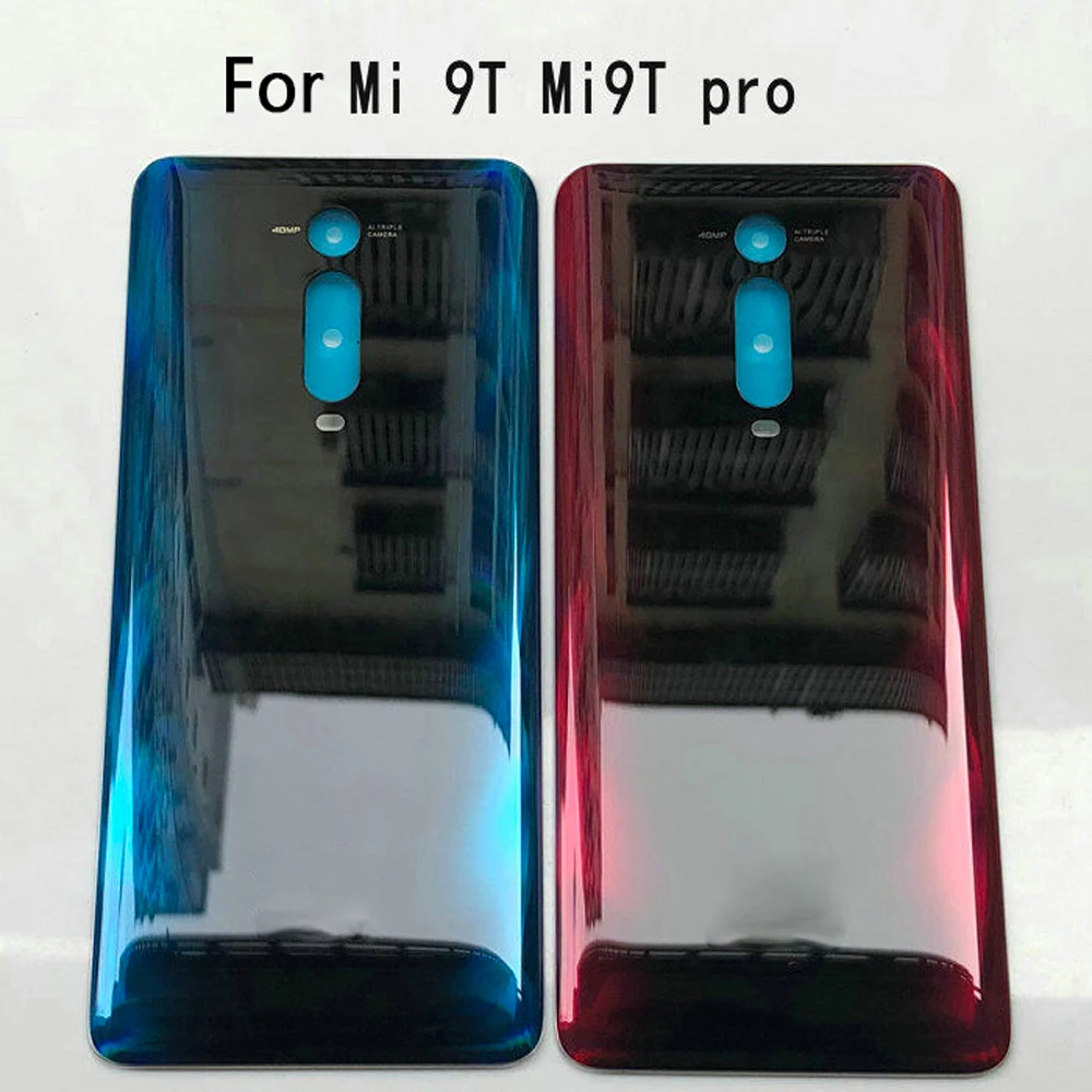 

6,39 "Задняя стеклянная крышка для Xiaomi Mi 9T Pro Задняя крышка батареи Redmi K20 Pro задняя крышка корпуса Дверь стеклянная панель чехол запасные части