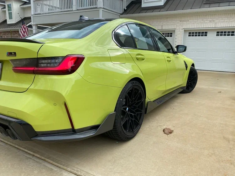 Пользовательский заводской M3 G80 MP стиль задний бампер разделитель крылышка для BMW